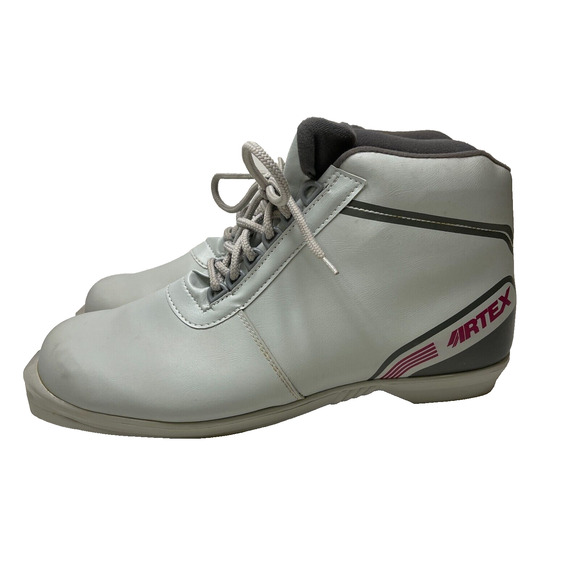Artex Men's Ski Snow Shoes White Gray Lace Up Approx. Size13" Men Size - Picture 3 of 13